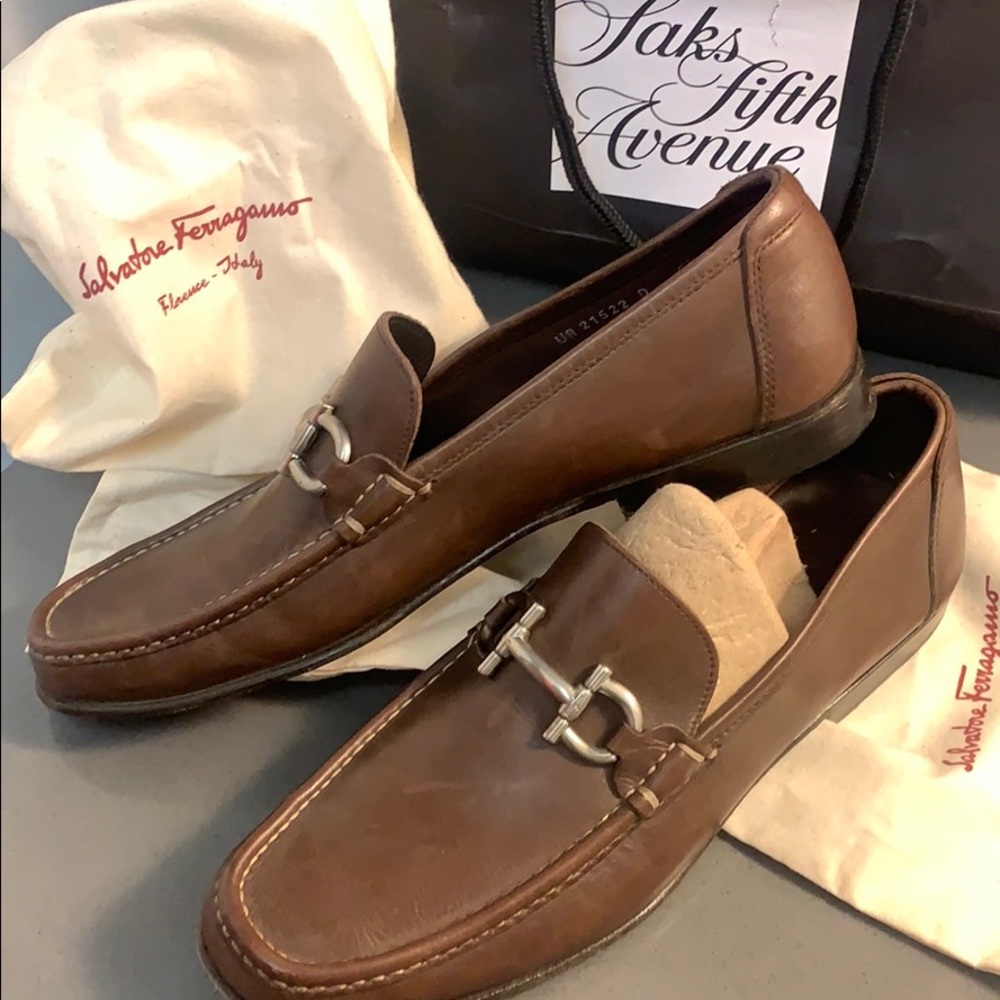 Men’s Ferragamo slip ons size 9.5
